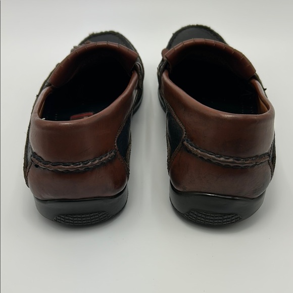 Johnston & Murphy Leather Loafers Men\'s 12 M  Tassels Slip Ons Black Brown main image 12